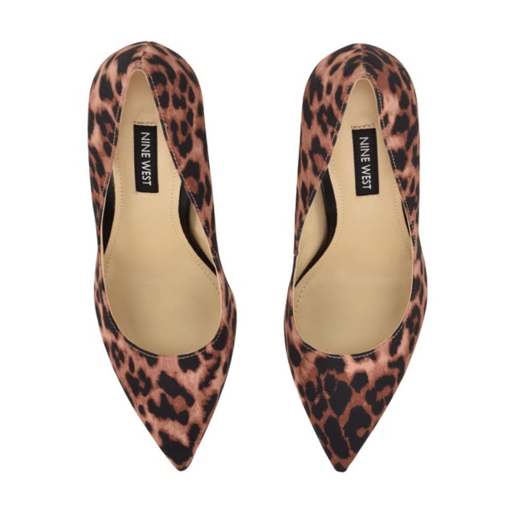 Nine West Leopard-Print Pointed Toe High Heels - Brown & Black - Picture 5 of 7